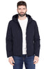 GIUBBOTTO LEGGERO CON CAPPUCCIO BLU SCURO