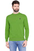 MAGLIONE GIROCOLLO IN COTONE VERDE
