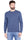 MAGLIONE GIROCOLLO IN COTONE AVIO