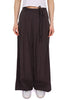PANTALONE PALAZZO MARRONE