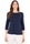 MAGLIA BASIC A MANICA 3/4 BLU