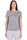 T-SHIRT BICOLORE CON STAMPA GEOMETRICA BLU