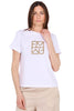 T-SHIRT CON STAMPA GIOIELLO FRONTALE BIANCO