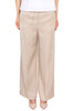 PANTALONE AMPIO IN VISCOSA E LINO BEIGE