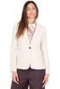 BLAZER CON TASCHE APPLICATE DAL TAGLIO MODERNO PANNA