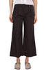 PANTALONE CROPPED WIDE LEG MARRONE