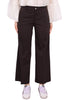 PANTALONE IN COTONE E MODAL MARRONE