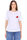 T-SHIRT IN COTONE CON APPLICAZIONE ANGURIA BIANCO