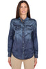 CAMICIA IN TESSUTO LEGGERO EFFETTO DENIM
