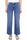 JEANS WIDE LEG CROPPED STRETCH IN DENIM