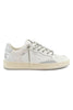 SNEAKER DETTAGLI GLITTER ARGENTO E LACCI LUMINOSI BIANCO