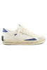 SNEAKER CON DETTAGLI BLU E INSERTI SUEDE BIANCO