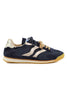 SNEAKER RÈTRO IN SUEDE E TESSUTO TECNICO BLU SCURO