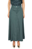 GONNA LUNGA DONNA IN COTONE VERDE
