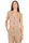 GILET DONNA CROP IN LINO BEIGE