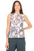 TOP DONNA FANTASIA FLOREALE CON BALZA MULTICOLOR