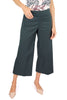 PANTALONE DONNA CROPPED IN COTONE STRETCH VERDE
