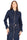 GIACCA DONNA CROPPED IN DENIM STRETCH BLU SCURO