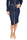GONNA MIDI DONNA IN DENIM STRETCH BLU SCURO