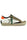 SNEAKERS UOMO IN PELLE CON DETTAGLIO ARANCIONE BIANCO