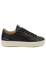 SNEAKERS BASSA MINIMAL IN PELLE NERO