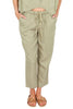 PANTALONE DRITTO MORBIDO ELEGANTE CON COULISSE VERDE