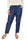 PANTALONE IN COTONE EFFETTO DENIM CON COULISSE BLU