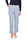 PANTALONE SARTORIALE CROPPED IN LYOCELL E LINO CELESTE