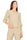 BLUSA IN MISTO LINO CON MANICHE A 3/4 BEIGE