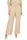 PANTALONE PALAZZO IN MISTO LINO CON COULISSE BEIGE