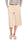 BERMUDA CARGO IN COTONE ELASTICIZZATO CON CINTURA BEIGE