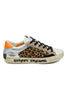 SNEAKERS DONNA ANIMALIER GLITTER ARGENTO