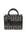 BORSA SHOPPER MINI JACQUARD LOGO ED ECOPELLE NERO