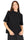 T-SHIRT COLLO ALTRO MORBIDO IN COTONE STRETCH NERO