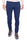 PANTALONE UOMO CHINO SLIM IN COTONE STRETCH BLU