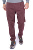 PANTALONE UOMO CHINO COTONE STRETCH BORDEAUX