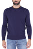 MAGLIA UOMO GIROCOLLO CON TOPPE PATCHWORK BLU