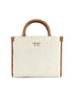 BORSA DONNA A MANO ECOPELLICCIA EFFETTO SHERLING CREMA