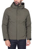 GIUBBOTTO PIUMINO UOMO CON CAPPUCCIO VERDE