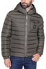 PIUMINO UOMO TRAPUNTATO CON CAPPUCCIO VERDE