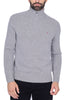 MAGLIA UOMO COLLO ALTO ZIP IN LANA GRIGIO