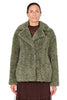 GIACCA EFFETTO TEDDY VERDE