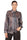 CAMICIA JACQUARD LAMINATA CON CRAVATTA MARRONE