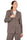 GIACCA BLAZER A QUADRI CON APPLICAZIONI GIOIELLO MARRONE