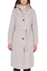 CAPPOTTO LUNGO CON CAPPUCCIO IMBOTTITO BEIGE