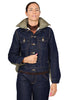 GIACCA IBRIDA DENIM E PIUMINO VERDE