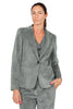 BLAZER IN VELLUTO A COSTE VERDE