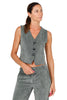 GILET SARTORIALE IN VELLUTO A COSTE VERDE