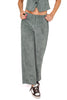PANTALONE PALAZZO IN VELLUTO A COSTE VERDE