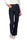 JEANS FLARE VITA ALTA CON BOTTONI DECORATIVI BLU